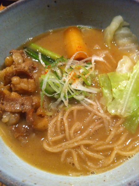 「もつそば」@和醸良麺 すがりの写真