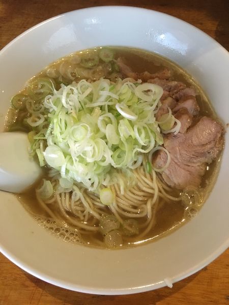「肉そば小 + ネギ増し」@自家製麺 伊藤の写真
