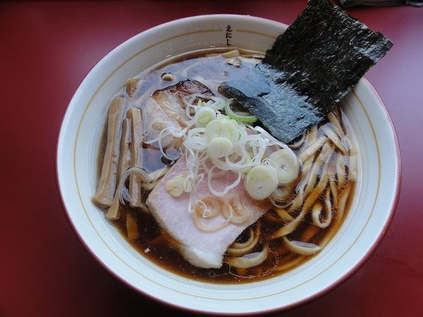 「ラーメン醤油　太麺　脂多め」@戸越らーめん えにしの写真