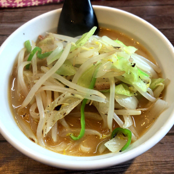 「味噌ラーメン　750　小盛り　-200円」@手打ちラーメン 月ヶ瀬支店の写真