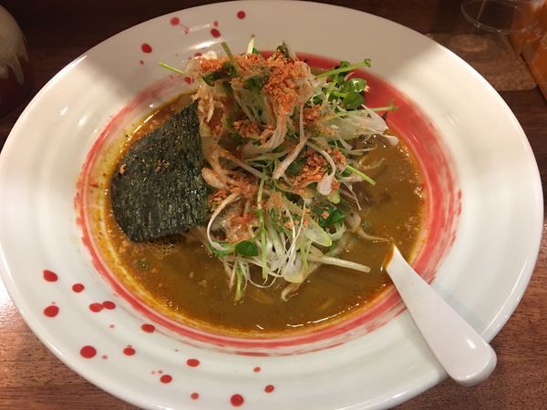 「野菜たっぷり海老らーめん 900円 ランチライス無料」@海老丸らーめんの写真