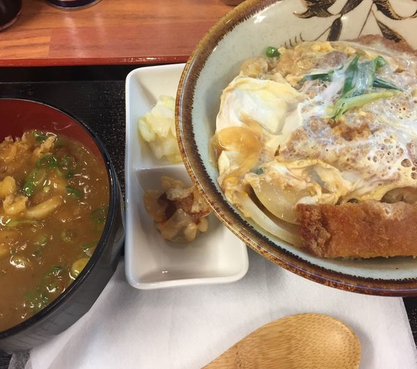 「カツ丼セット」@得正 四ッ橋店の写真
