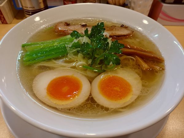 「鯛だしそば(並盛・150g)880円」@らーめんDINING れんげの写真