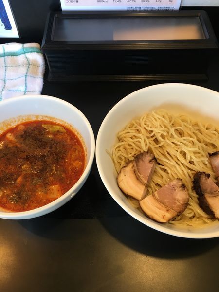 「坦々つけ麺 2玉 (細麺)」@ら〜めん 晴々の写真