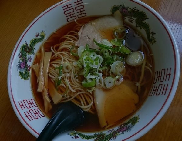 「あっさり 細ストレート麺　500円」@長尾中華そば 浜田店の写真
