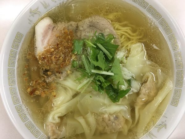 「塩ワンタンメン 830円」@支那そば一麺 下広岡店の写真