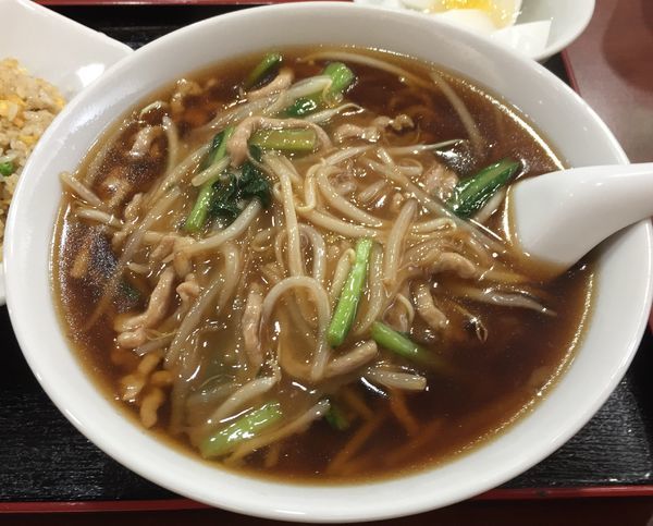 「サンマーメンと半チャーハン(¥820)」@福安楼の写真