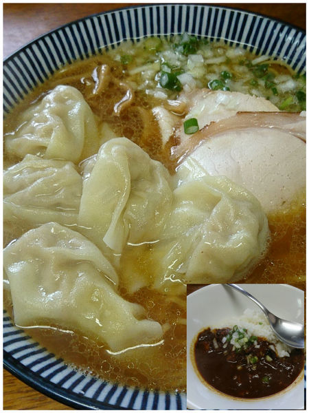 「雲呑麺900+ミニハヤシライス400円」@良温(Ra-on)の写真