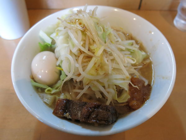 「ラーメン＋味玉：750円＋100円」@麺屋 司の写真