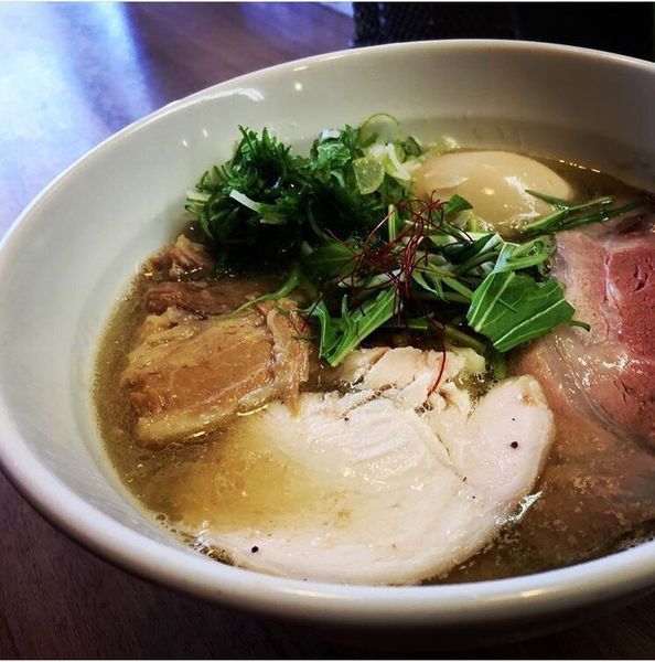 「和風ラーメン 豪華三点盛り」@麺工房 海練の写真