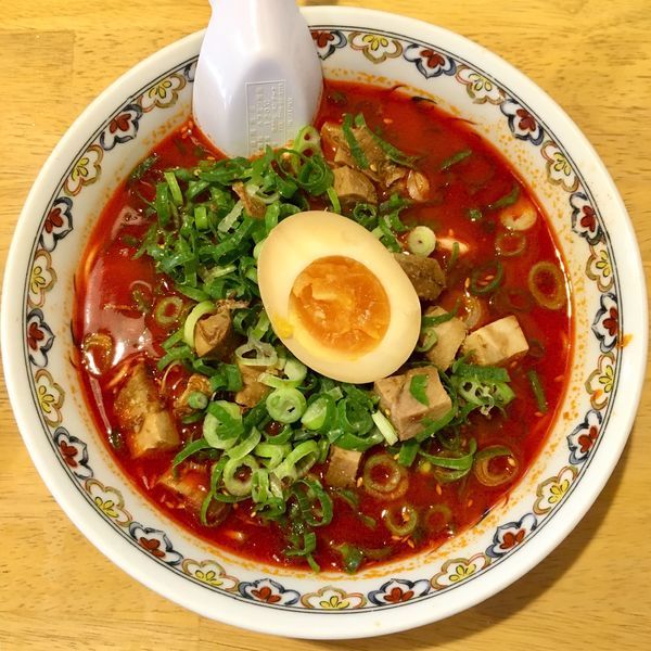 「名物 赤そば 辛口 (850円)」@広島中華そば ニューガンボの写真