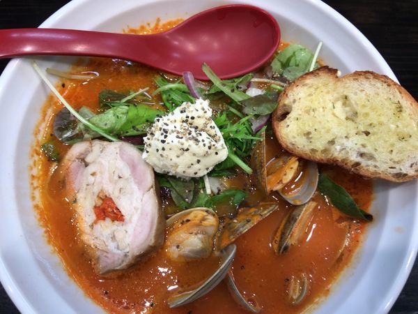 「季節のらーめん：トマトらーめん870円」@麺匠 むさし坊 武蔵浦和本店の写真