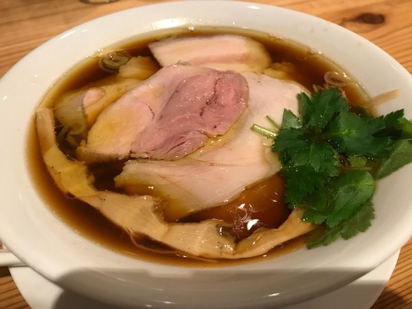 「醤油の純鶏ソバ  800円」@自家製麺 うろたの写真