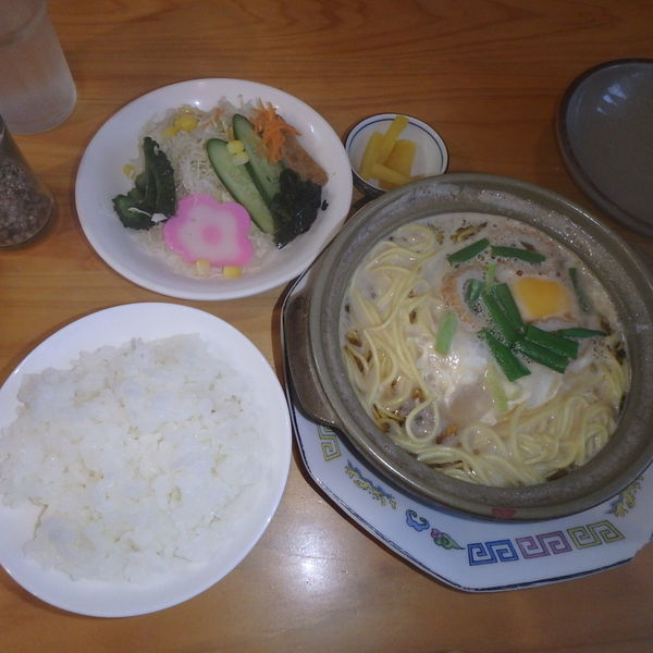 「ミニ鍋ごはんセット (650円)」@風待茶房の写真