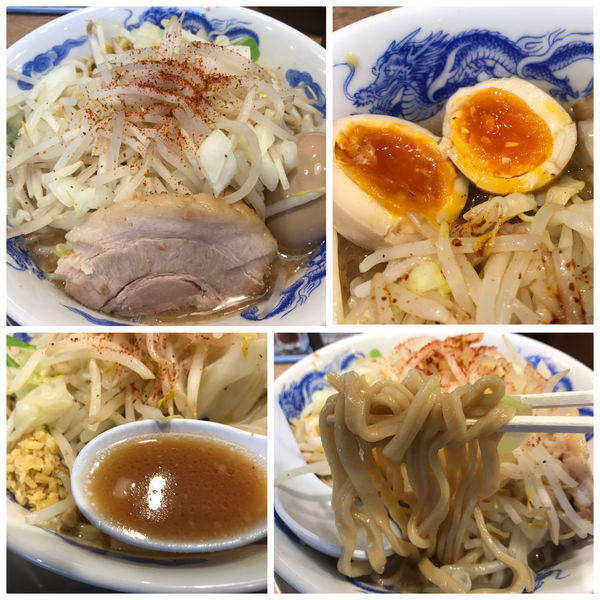 「味玉ラーメン 780円  ヤサイチョイマシショウガ」@ジャンクガレッジ 狭山店の写真