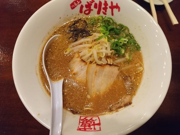 「ばりきめん（はりがね）＋特辛×2＋替玉（はりがね）×2」@八番山 博多らーめん ばりきや 前橋店の写真