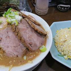 ネギチャーシューメン+チャーハン