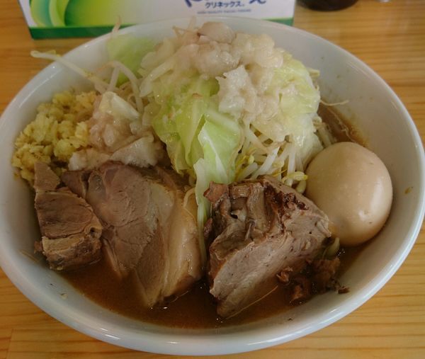 「ド豚骨ラーメン 200g　ラーパス味玉」@宮二郎の写真