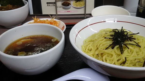 「辛ねぎ醤油つけ麺」@ラーメン ばんだい 嵐山店の写真