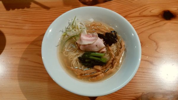 「鮮魚とマンジュ貝そば＋油そば(秋刀魚)」@中華そば 先崎の写真