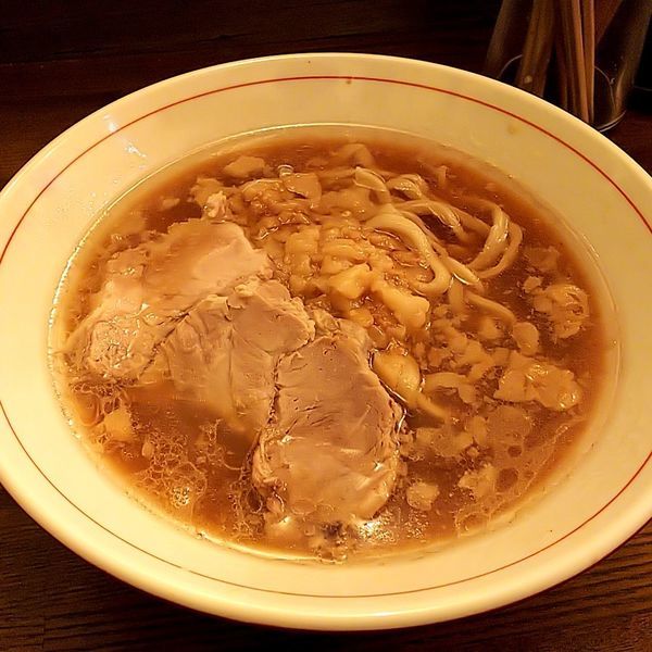 「ミニラーメン（スープ熱め・ヤサイ抜き）」@高木のぶぅの写真