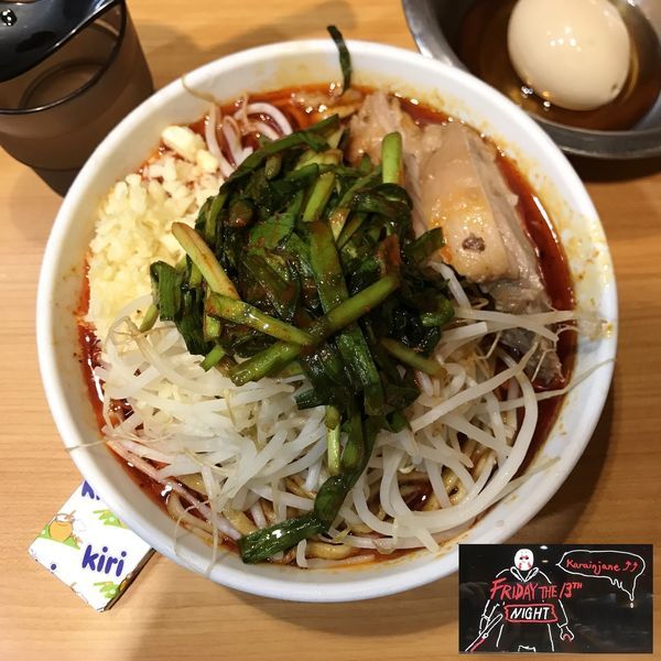 「辛いんじゃね⤴⤴　＋ ニランジャンetc.」@ラーメン二郎 八王子野猿街道店2の写真