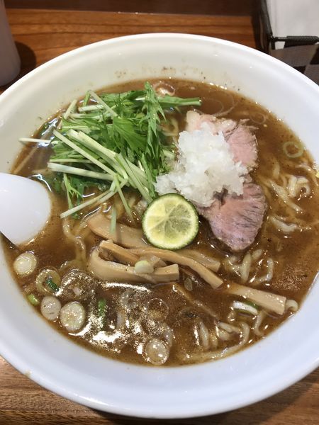 「【10月限定】秋刀魚節醤油らぁめん」@神田らぁめん 悠 HARUKAの写真