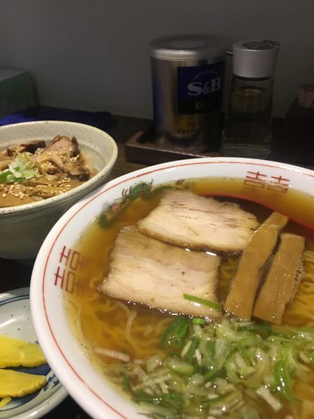 「ラーメン&メンマチャーシュー丼ミニ」@拉麺太极の写真
