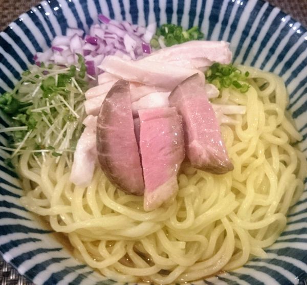 「カニまぜそば（限定、大盛り無料）」@麺処 一龍庵 池袋本店の写真