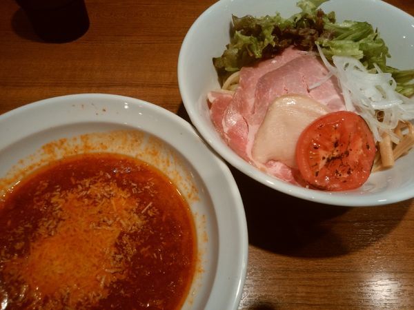 「旨辛ブリトマトチーズつけ麺」@寿製麺よしかわ 川越店の写真