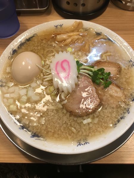 「アブラ煮干そば(並) + 味玉」@煮干そば 流。の写真