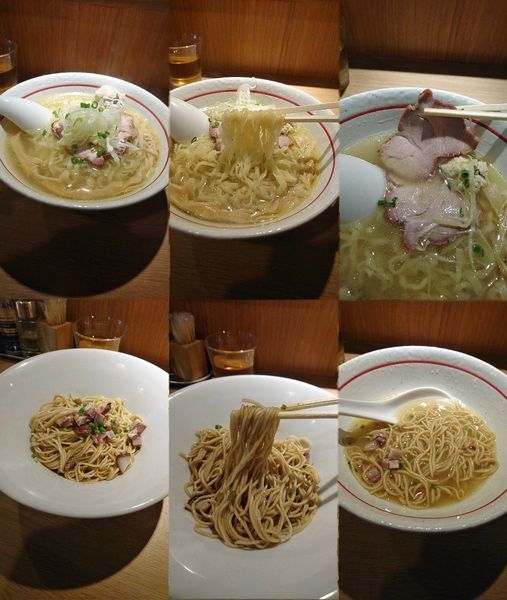 「白だしらーめん+平打縮れ麺+和え玉(￥800+50+200)」@中華蕎麦 あお木の写真