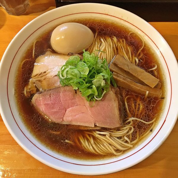 「味玉醤油（大盛）￥９５０」@麺庵ちとせの写真