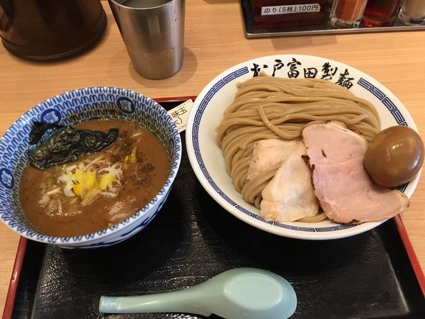 「濃厚半熟味玉つけ麺大」@松戸富田製麺 ららぽーとTOKYO-BAY店の写真