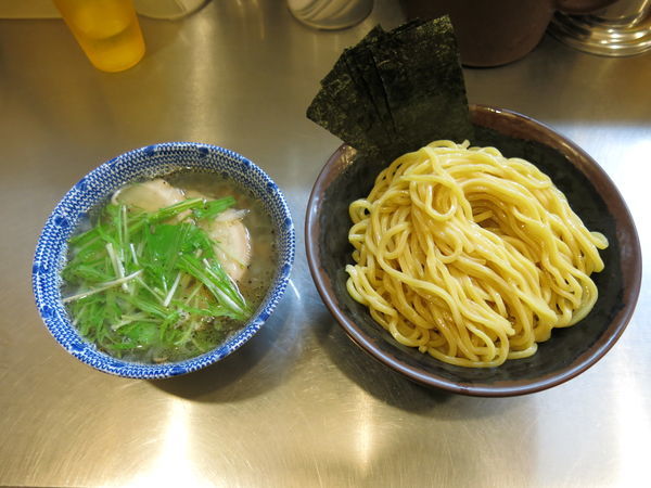 「塩つけ麺（大盛り）：850円」@めん屋桔梗 銀座店の写真
