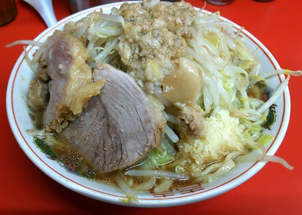 「控えめ　ヤサイニンニクアブラ　680円」@ラーメン二郎 京都店の写真