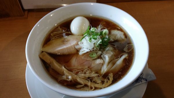 「特製醤油そば＋鶏おろしポン酢丼」@中華そば 大井町 和渦の写真