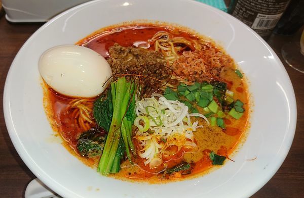 「麻辣担々麺+味出汁玉子」@usaco noodlesの写真