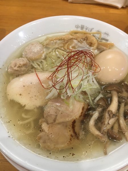「ホタテ香る鶏塩ラーメン¥850」@中華そば ムタヒロ 大阪福島店の写真