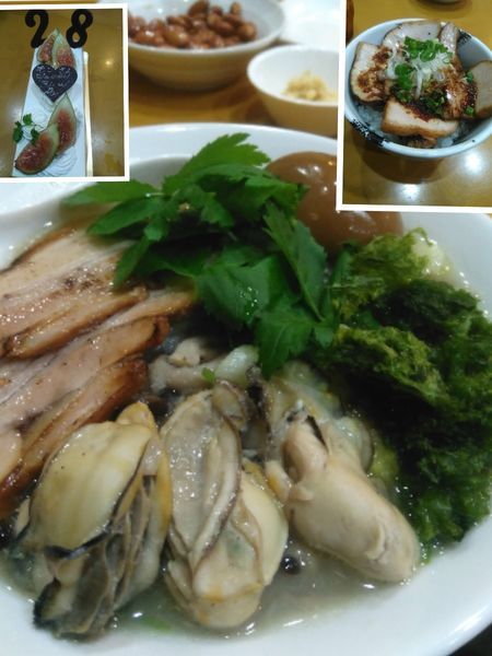 「【限定】牡蠣のみぞれ鍋風潮らーめん＋ローストポーク丼」@麺屋 扇 SENの写真