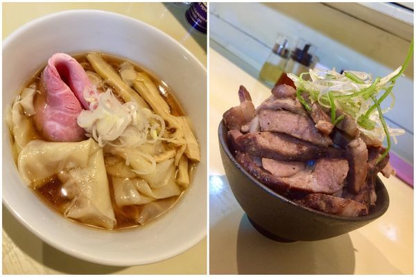 「【夜10食限定】ワンタン麺 ￥800」@らーめん コッコの写真