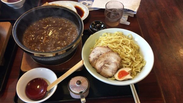 「2代目濃厚つけ麺」@石焼らーめん 火山 滝谷町店の写真