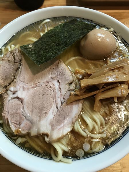「新・塩ラーメン（仮）、味付け玉子」@自家製中華そば としおかの写真