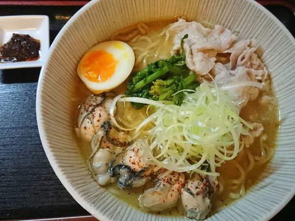 「【限定】牡蠣味噌らーめん ￥860」@和風らーめん 凪の写真