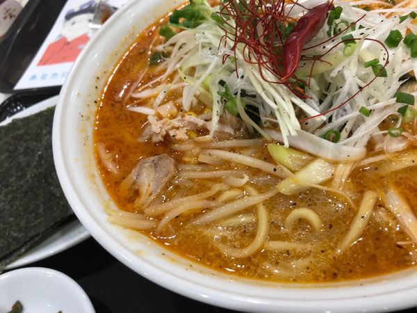 「辛紅の薔薇 830円 大盛 150円」@らあめん花月嵐 アリオ北砂店の写真