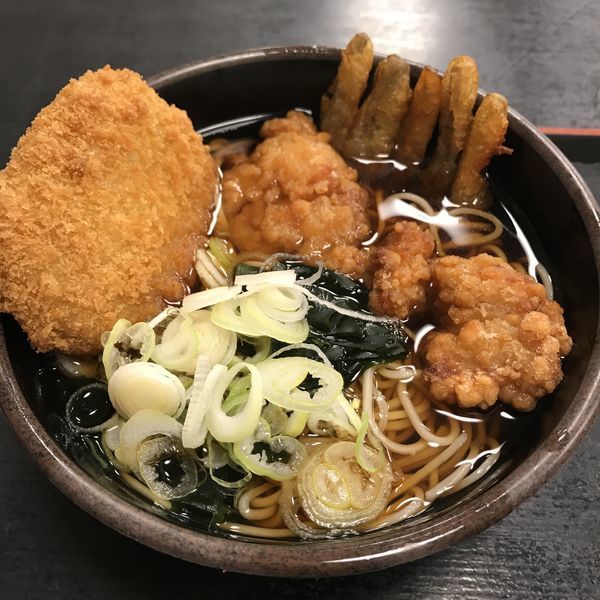 「【店舗限定】当店限定メニュー（￥450）＋コロッケ（クーポン」@ゆで太郎 Tokyo-Bay 東雲駅前店の写真