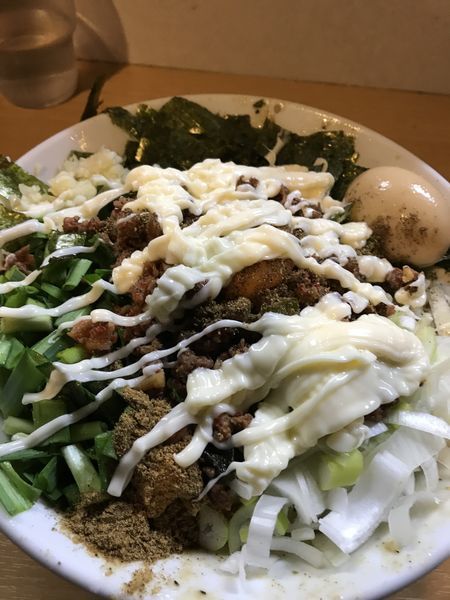 「我流豚星。台湾混ぜ蕎麦　ホアジャオ　マヨネーズ」@豚星。の写真