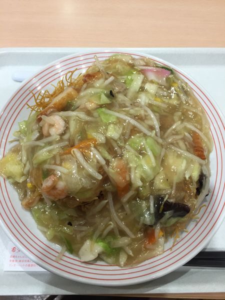 「長崎皿うどん（大） ￥７５６円」@長崎ちゃんぽん リンガーハット アリオ八尾店の写真