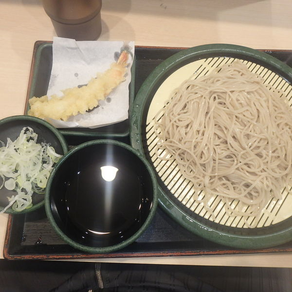 「もり(320円)、海老天(クーポン)」@ゆで太郎 馬橋店の写真