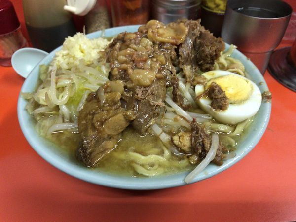 「富士丸ラーメン ニンニクアブラ」@ラーメン富士丸 神谷本店の写真